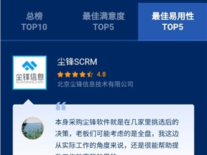 企业微信服务商尘锋信息斩获36氪中国企服软件金榜多项最佳