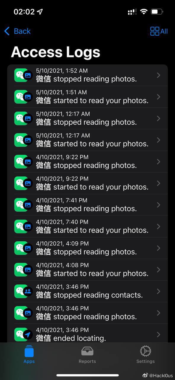 iOS 15新发现！微信在后台反复读取用户相册 QQ等也做同样动作