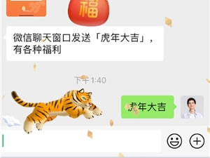 微信发福利了！聊天发送“虎年大吉”会掉福袋：能免费领钻绿