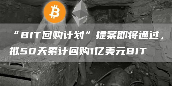 “BIT回购计划”提案即将通过，拟50天累计回购1亿美元BIT1