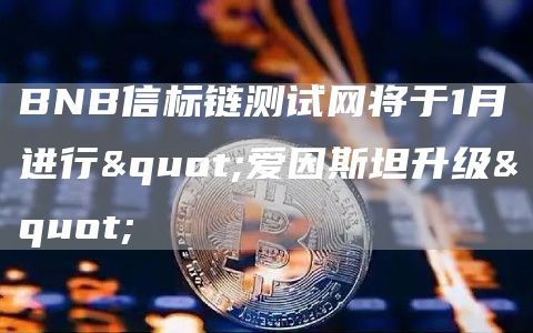 BNB信标链测试网将于1月进行"爱因斯坦升级"1