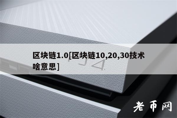 区块链1.0[区块链10,20,30技术啥意思]-第1张图片-交易所
