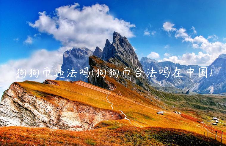 狗狗币违法吗(狗狗币合法吗在中国)-第1张图片-交易所