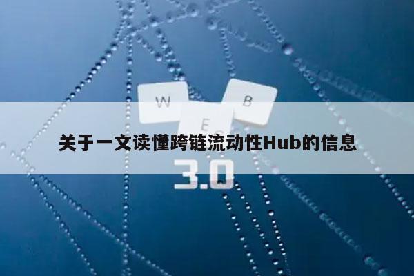 关于一文读懂跨链流动性Hub的信息-第1张图片-交易所