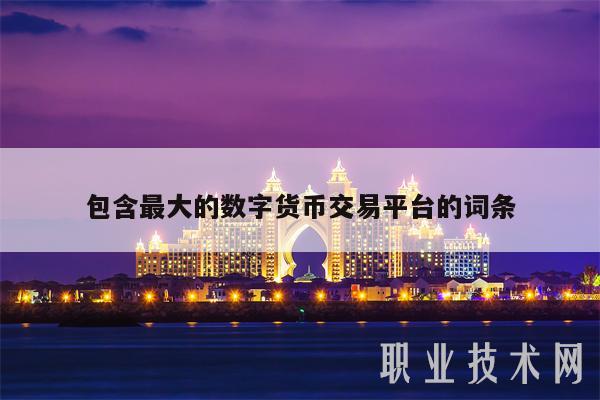 包含最大的数字货币交易平台的词条-第1张图片-交易所
