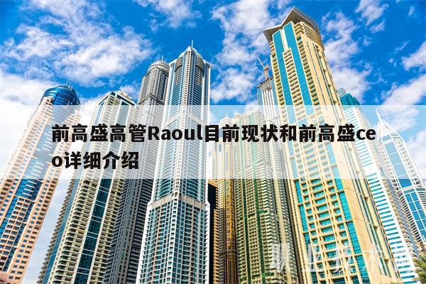 前高盛高管Raoul目前现状和前高盛co详细介绍-第1张图片-交易所