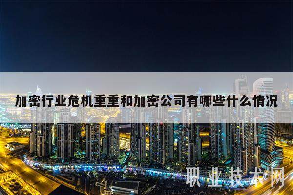 加密行业危机重重和加密公司有哪些什么情况-第1张图片-交易所